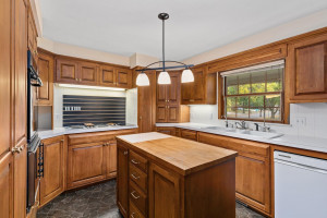 Photo for 765 Sibley Drive, Northfield, MN 55057 - Listing #6110010 The birch cabinets are in excellent shape and surround this spacious kitchen with a separate island with butcher block top in the middle.