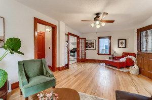Photo for 3804 13th Avenue S, Minneapolis, MN 55407 - Listing #6114621 French doors welcome you into a freshly updated kitchen.