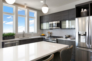Photo for 4965 162nd Street W, Lakeville, MN 55044 - Listing #6115965 Luxury designer finishes with custom high lift satin glass style cabinets.