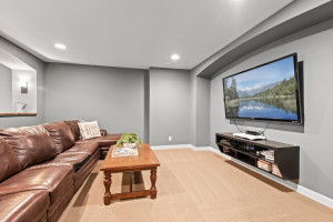 Photo for 11610 Aster Lane, Woodbury, MN 55129 - Listing #6114865 The theater room is the perfect location for family movie night or to relax and enjoy a Sunday afternoon football game.