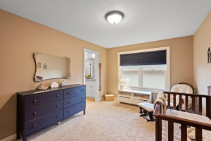 Photo for 11610 Aster Lane, Woodbury, MN 55129 - Listing #6114865 The generous second bedroom features a Jack-and-Jill bathroom, soft color palettes and cozy carpeting.