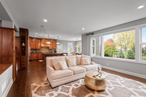 Photo for 11610 Aster Lane, Woodbury, MN 55129 - Listing #6114865 The perfect mix of wood tones, white trim and neutral wall colors create a warm and inviting living space.