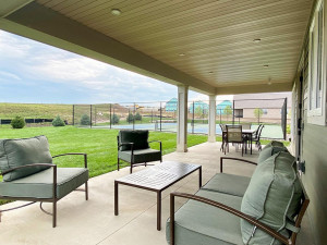 Clubhouse patio - a great place to relax with neighbors and friends.