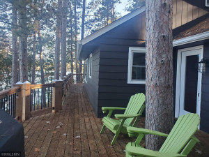 Photo for 3808 W Grove Street, Pequot Lakes, MN 56472 - Listing #6112231 Custom deck railing that fit perfectly in setting.