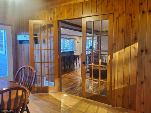Photo for 3808 W Grove Street, Pequot Lakes, MN 56472 - Listing #6112231 French doors between 4 season porch and foyer.