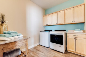 Photo for 19266 Hunter Spacious laundry room with optional upper and lower cabinets. This home also has a laundry sink. Photos are of model, colors may vary.