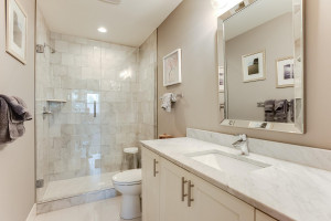 Photo for 17 Village Lane, Excelsior, MN 55331 - Listing #6123039 Upper Level Guest Bathroom with marble throughout