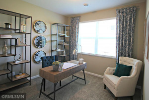 Photo for 373 Freedom Lane, Delano, MN 55328 - Listing #6127482 The home has two secondary bedrooms, this bedroom is staged as an office. Photo of model home, finishes will vary.