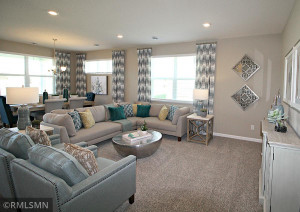 Photo for 373 Freedom Lane, Delano, MN 55328 - Listing #6127482 Another view of the main level family space! Photo of model, colors will vary