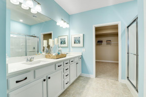 Photo for 19386 Grass Lake Trail, Rogers, MN 55374 - Listing #6128845 Double Vanity and 9 foot ceilings. Photos are of model home. Colors may vary.