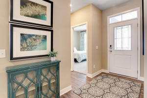 Photo for 19386 Grass Lake Trail, Rogers, MN 55374 - Listing #6128845 Foyer with upgraded front door. Photos are of model home. Colors may vary.