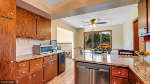 Photo for 2024 Eaglewood Circle, Shakopee, MN 55379 - Listing #6129537 Kitchen looking into dining area - Area to the left is the living room with access to back deck