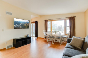 Photo for 16755 Mankato Street NE, Ham Lake, MN 55304 - Listing #6124165 Spacious living room offers beautiful views of the wetlands behind the home. This room is large enough to utilize it as a dining/living room option.