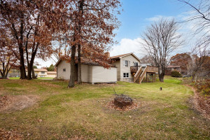 Photo for 16755 Mankato Street NE, Ham Lake, MN 55304 - Listing #6124165 Nice backyard with fire pit and two storage sheds.