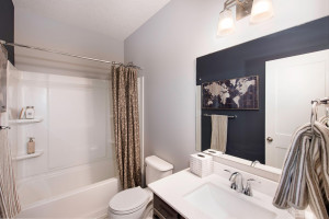 Guest Bath: Picture of Model Home. Options may vary in actual home