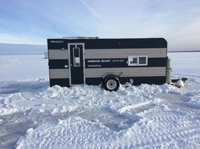 Photo for 19262 N Blackduck Lake Road NE, Hines, MN 56647 - Listing #6147824 Two sleeper ice houses available for rent