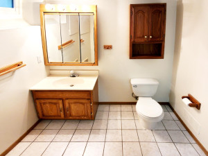 Photo for 1611 Merrill Street, Saint Paul, MN 55108 - Listing #6199995 If you like a BIG bathroom, you will love this one! Plenty of traditional storage with nice vanity, a very large three-bay medicine cabinet, and a traditional over-the-john wall cabinet. And, of course, this home has a window here, as in EVERY ROOM.