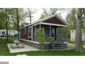 Photo for 29510 US Highway 169, #20, Aitkin, MN 56431 - Listing #6195143 Poured cement slab under cabin, plus the only cabin with a poured patio for dining, etc.