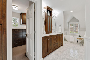 Photo for 3530 Edmund Boulevard, Minneapolis, MN 55406 - Listing #6205579 The owner’s bath is spacious and luxurious, with heated tile floors for comfort and warmth.
