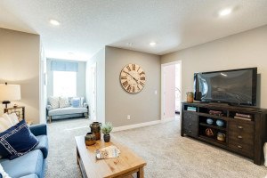 Photo for 12391 62nd Street NE, Otsego, MN 55301 - Listing #6195953 Large enough to fit the sofa, a TV stand and even a desk, this second level game is situated perfectly in this layout and is just steps from each of the four upper level bedrooms. *pictures are of model home, actual colors may vary.