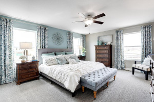 Photo for 12391 62nd Street NE, Otsego, MN 55301 - Listing #6195953 Large primary bedroom provides enough room for an over-sized bed and still leaves room for a sitting area. *pictures are of model, actual colors in home may vary.