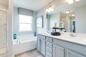 Photo for 12391 62nd Street NE, Otsego, MN 55301 - Listing #6195953 Primary bath with executive height vanity. *pictures are of model, actual colors in home may vary.
