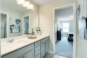 Photo for 12391 62nd Street NE, Otsego, MN 55301 - Listing #6195953 A true Jack and Jill bath services two bedrooms while the 3rd bedroom and loft share their own 3/4 bath and the primary suite has its own private full bath. *pictures are of model, actual colors in home may vary.