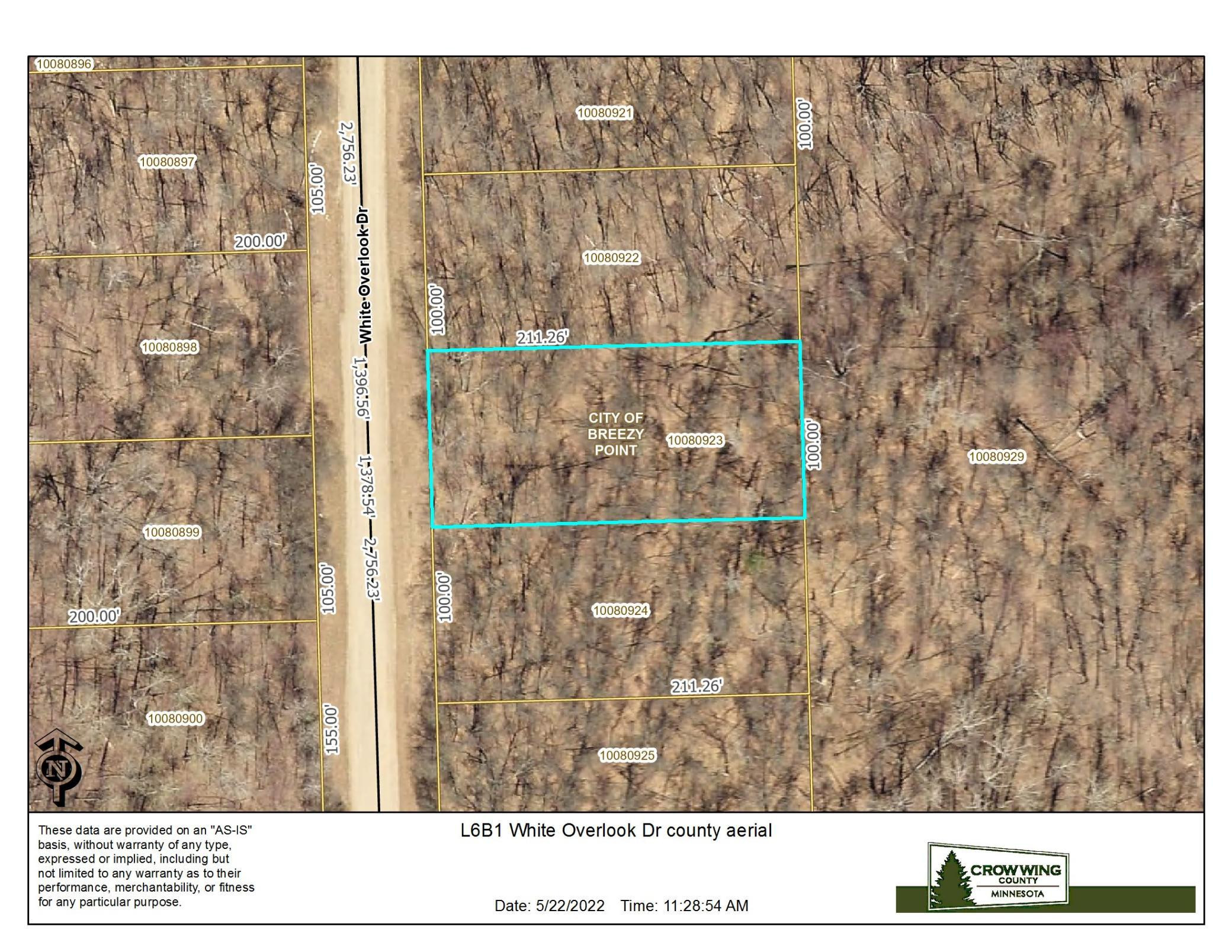 Affordable .45 acre wooded lot for your potential future building plans, in the heart of Breezy Point for easy access to all the excellent local nearby amenities like golf, shopping, restaurants, public lake accesses & beaches! Come and take a look!