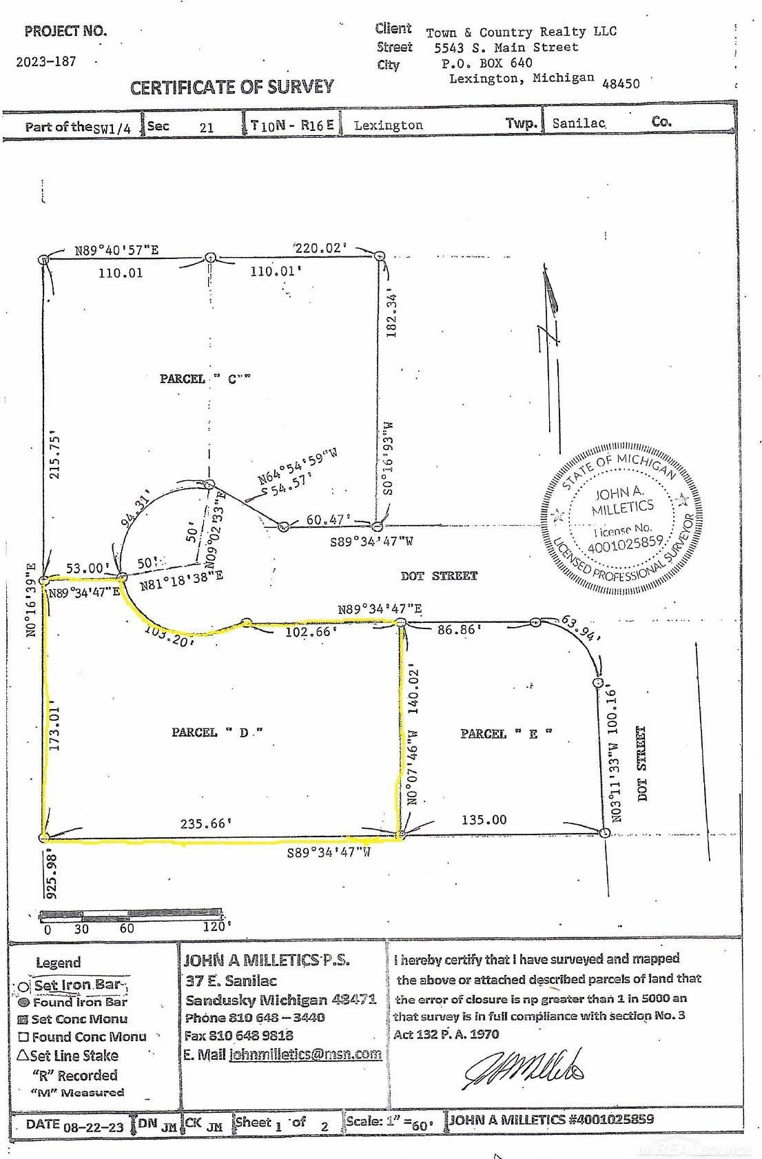 Parcel D Dot Street, Croswell, MI 48422 — front exterior