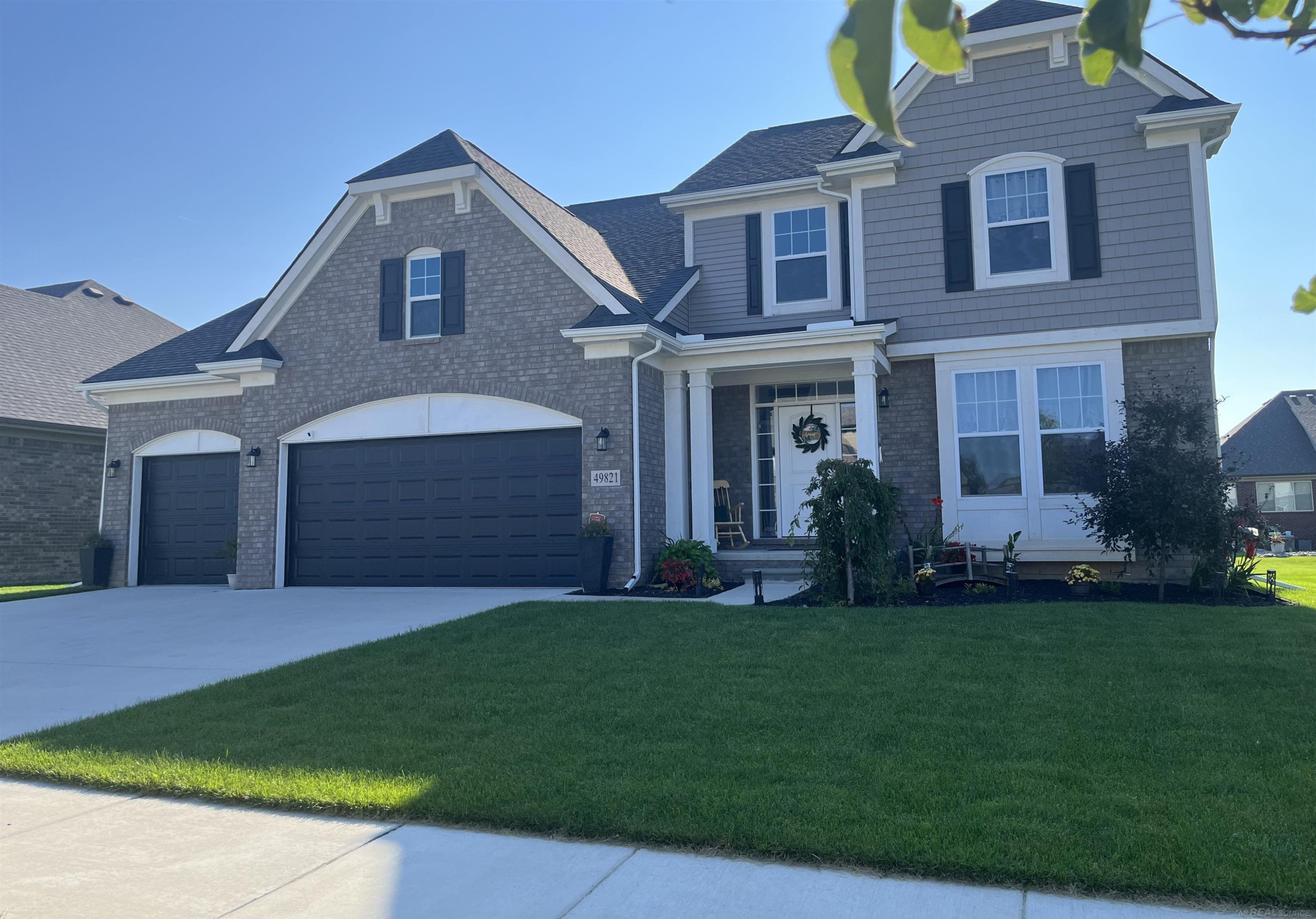 49821 Bingham Lane, MI 48044 — front exterior