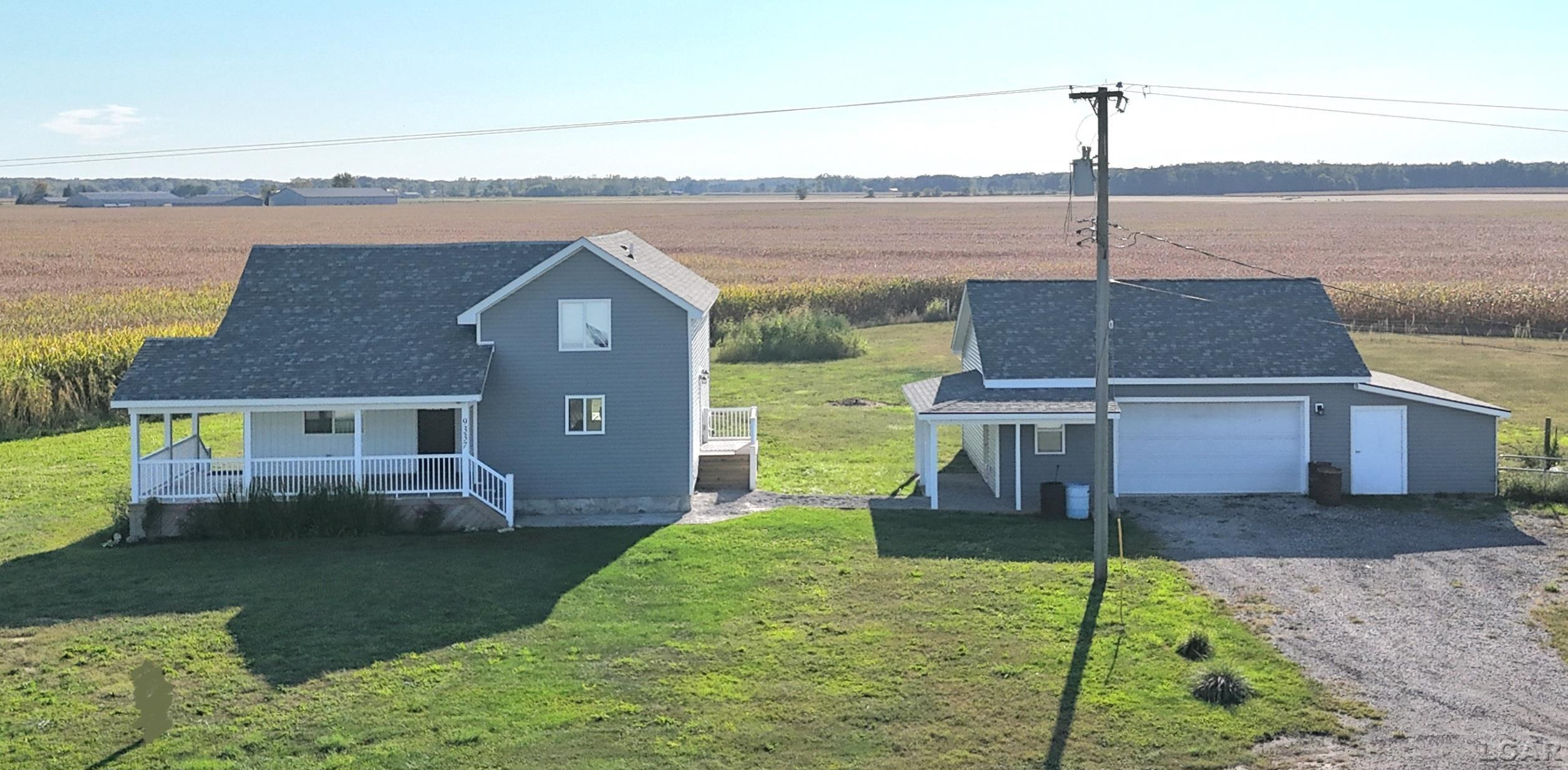 9337 Hoffman, Maybee, MI — front exterior
