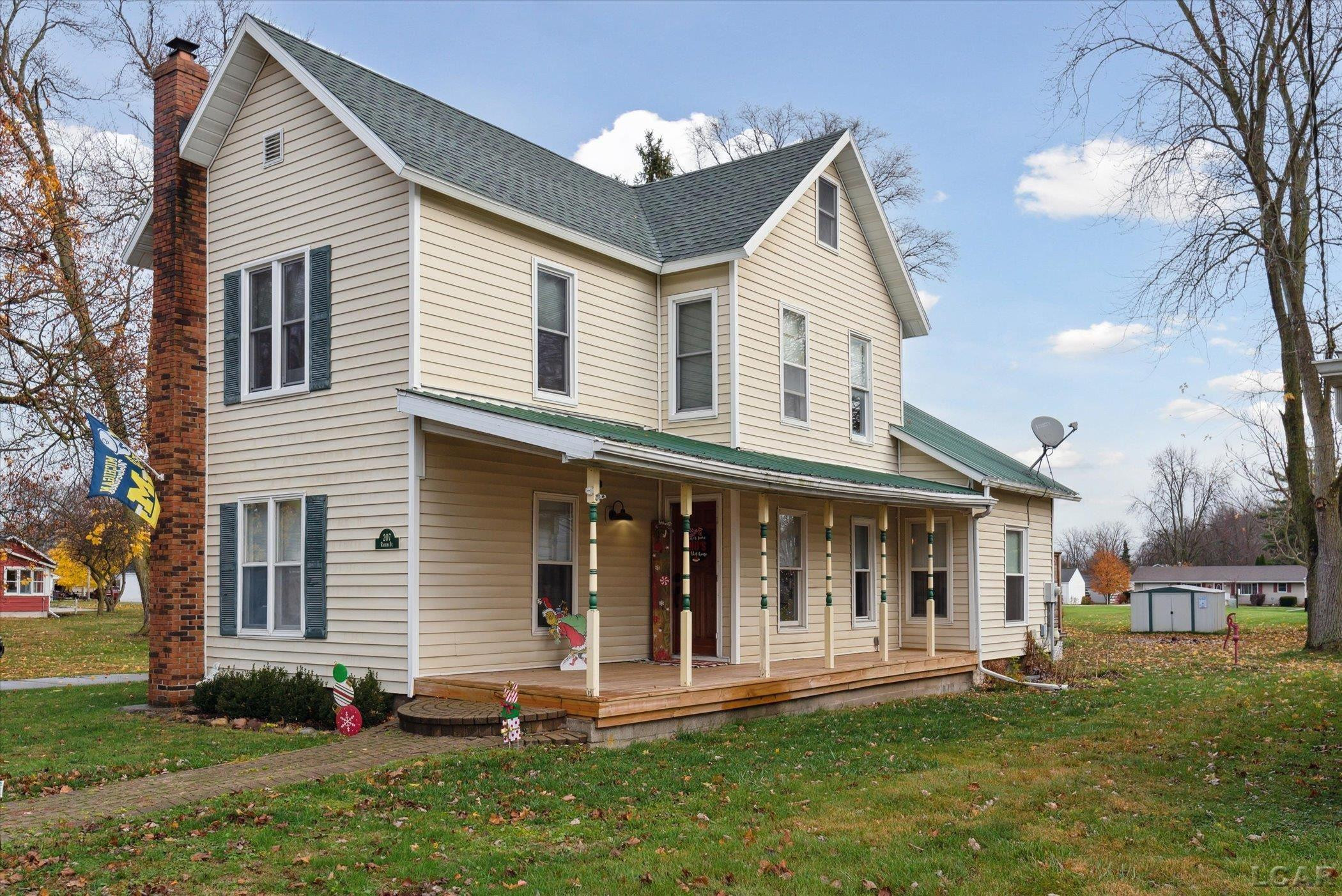 207 Raisin, Deerfield, MI 49238 — front exterior