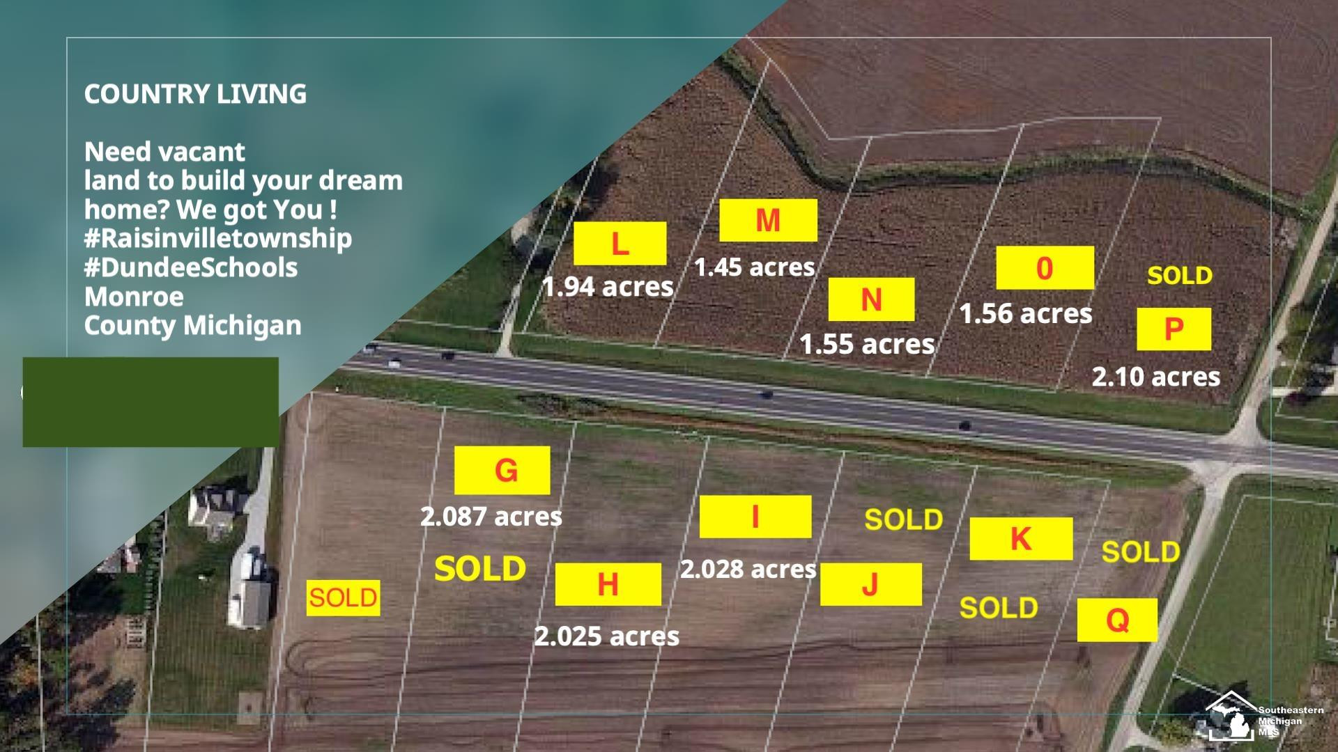 10960 S Custer (LOT O) Road, Monroe, MI, 48161