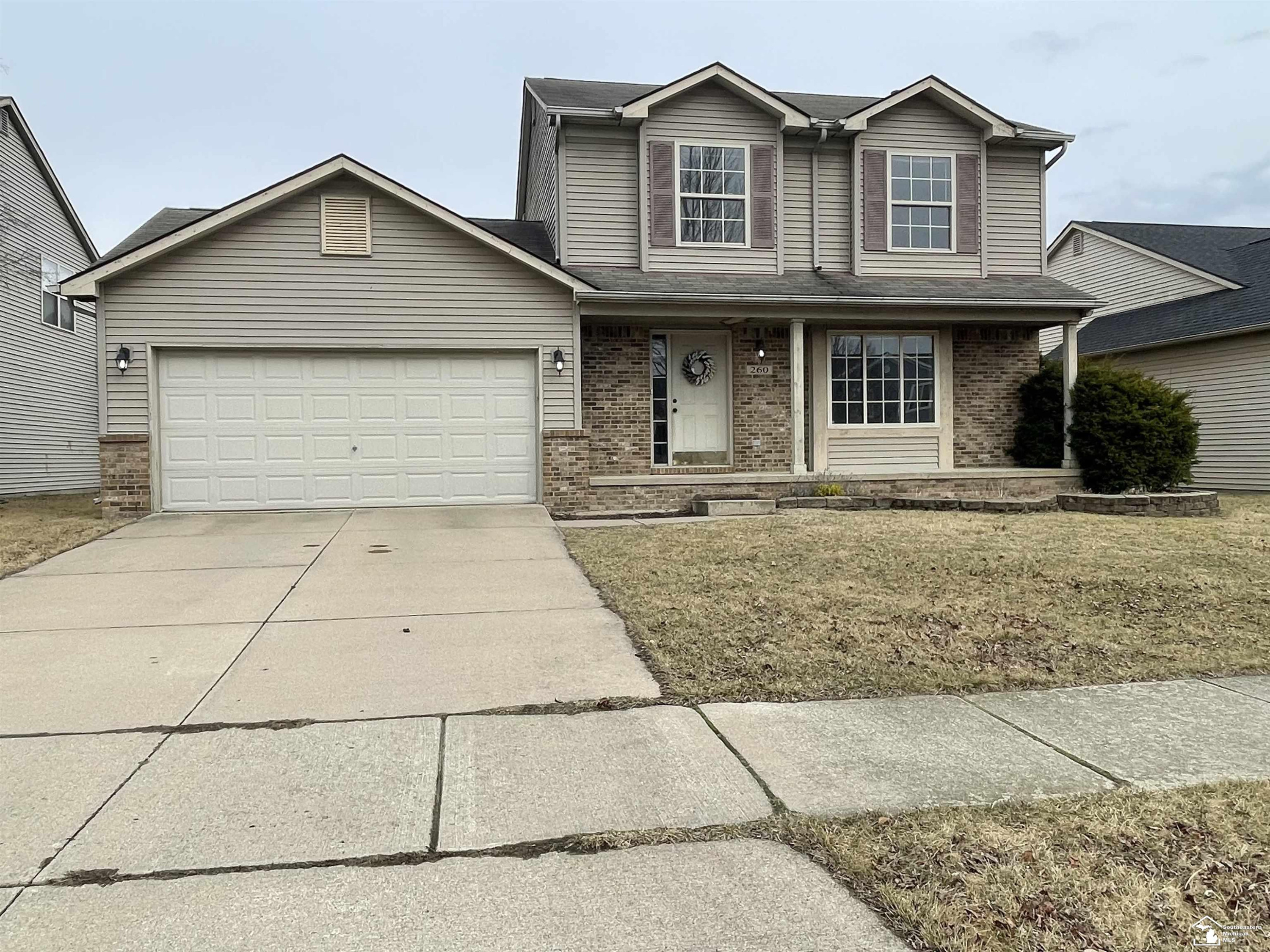 260 Caribou Run, Dundee, MI 48131 — front exterior
