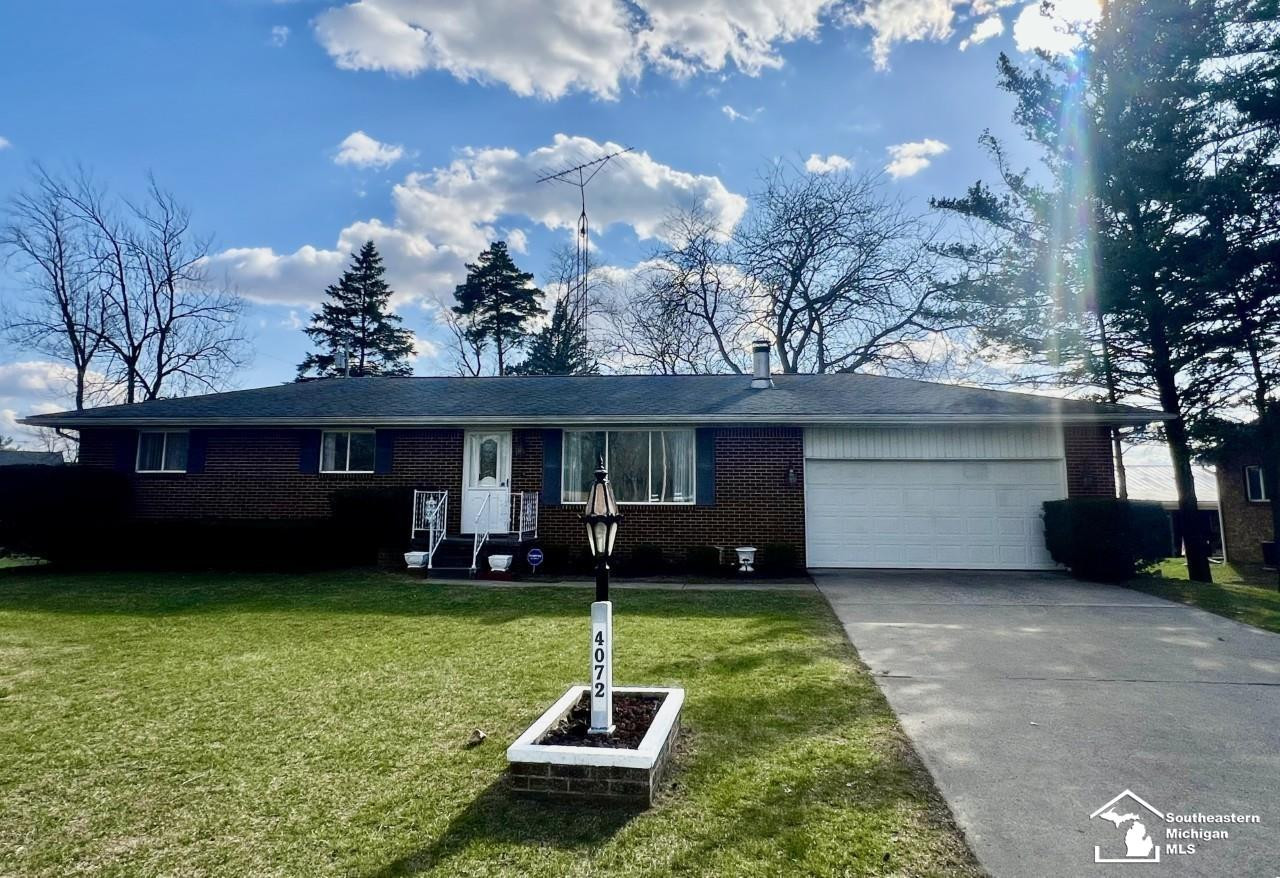 4072 Teal Road, Petersburg, MI 49270 — front exterior
