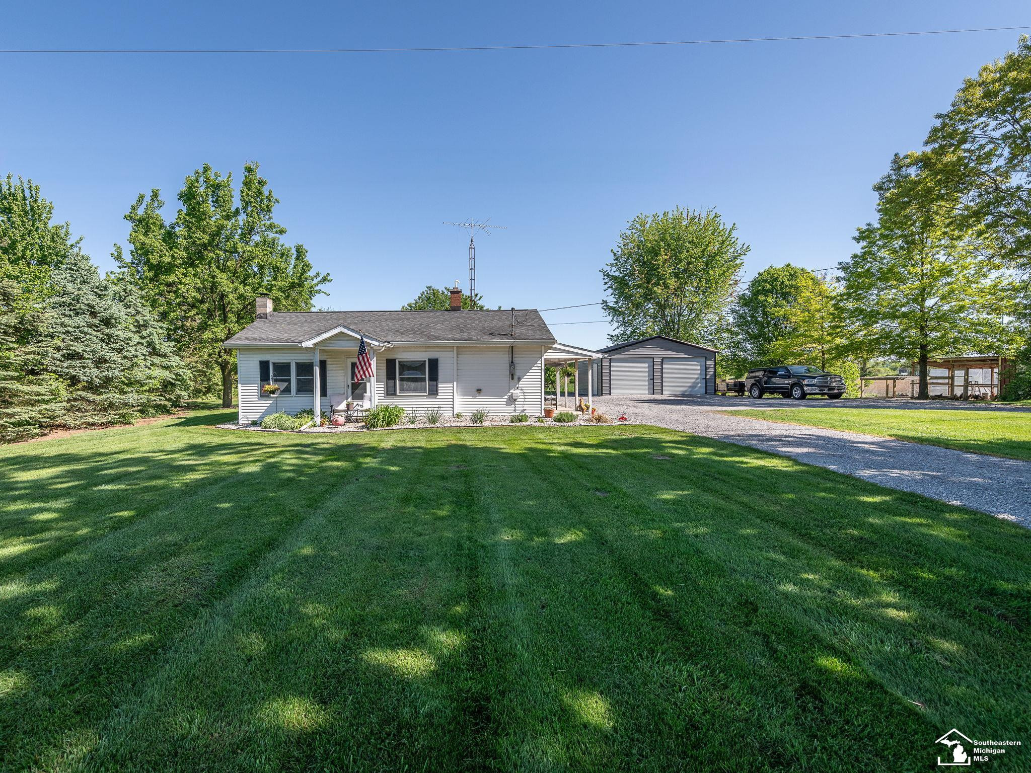 12370 Ida West Road, Petersburg, MI 49270 — front exterior