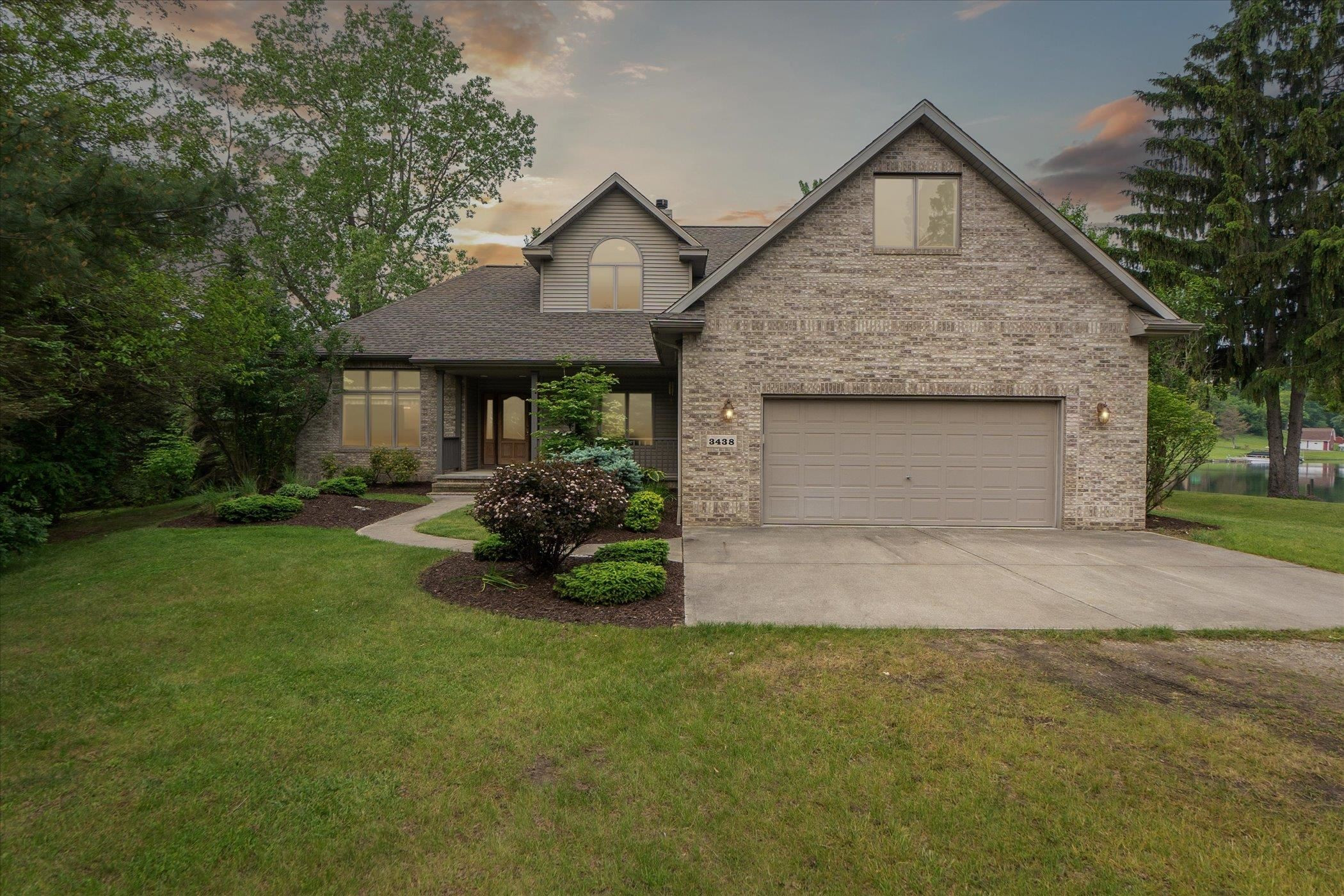 3438 Sandy Shore Drive, Metamora, MI 48455 — front exterior
