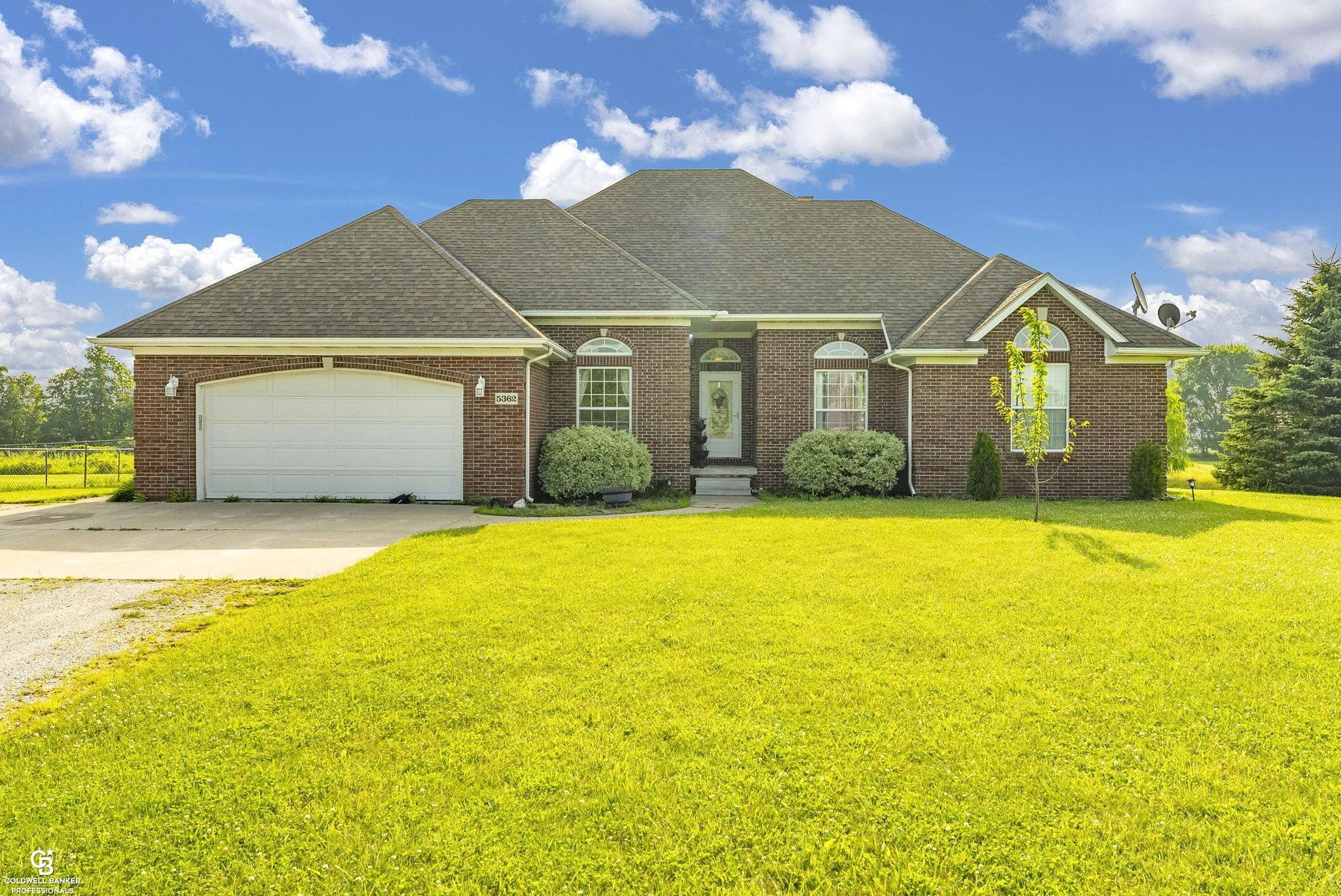 5362 Fred J Baker Lane, MI 48049 — front exterior