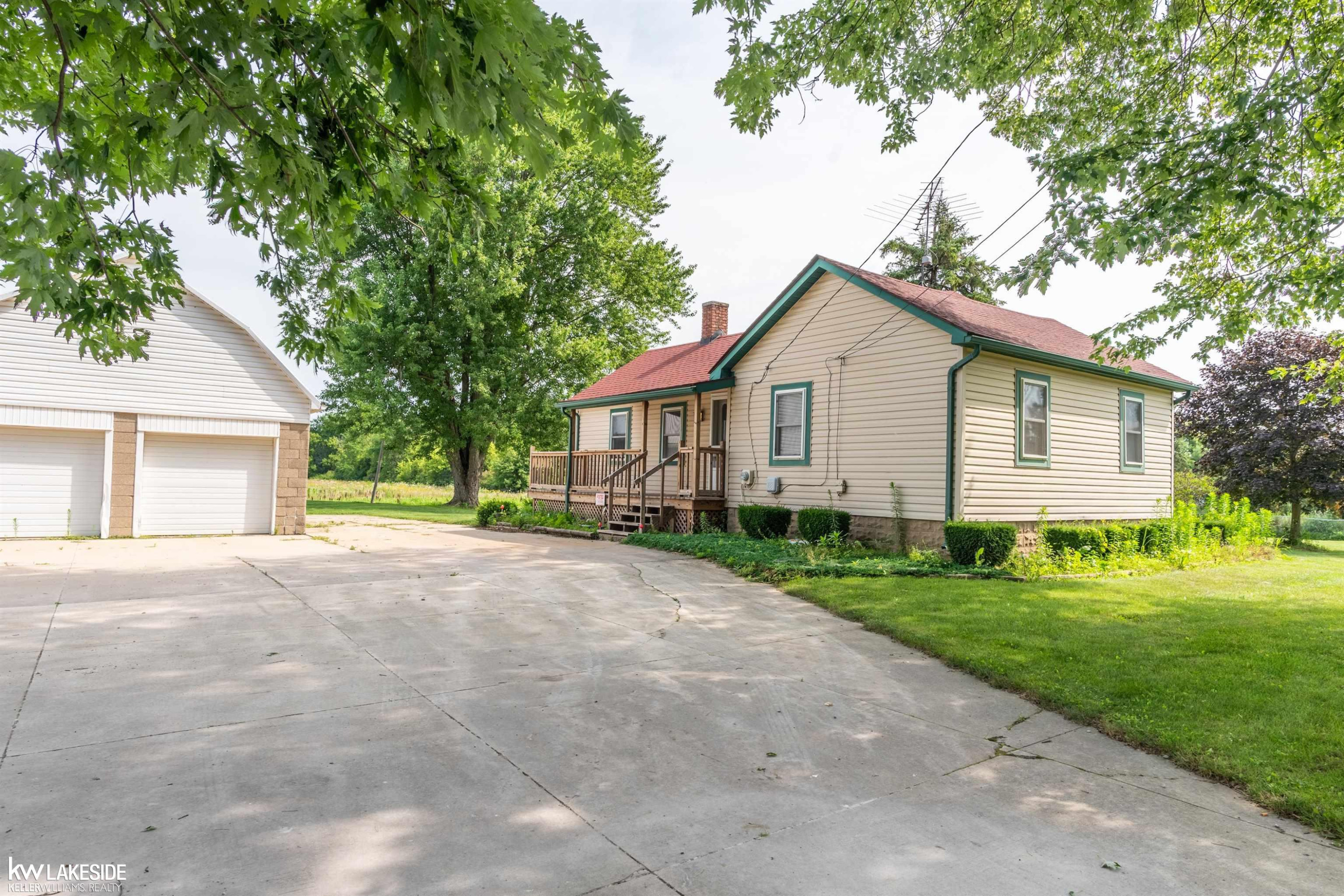 22545 Pratt Road, MI — front exterior