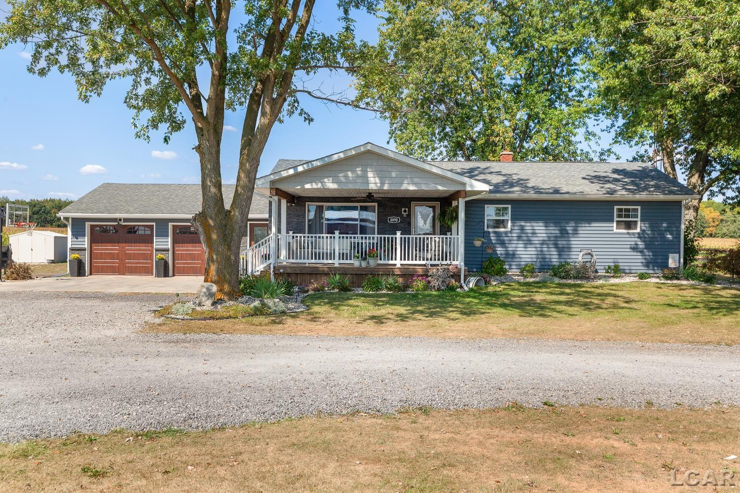 8890 W Carleton Road, Clayton, MI 49235 — front exterior