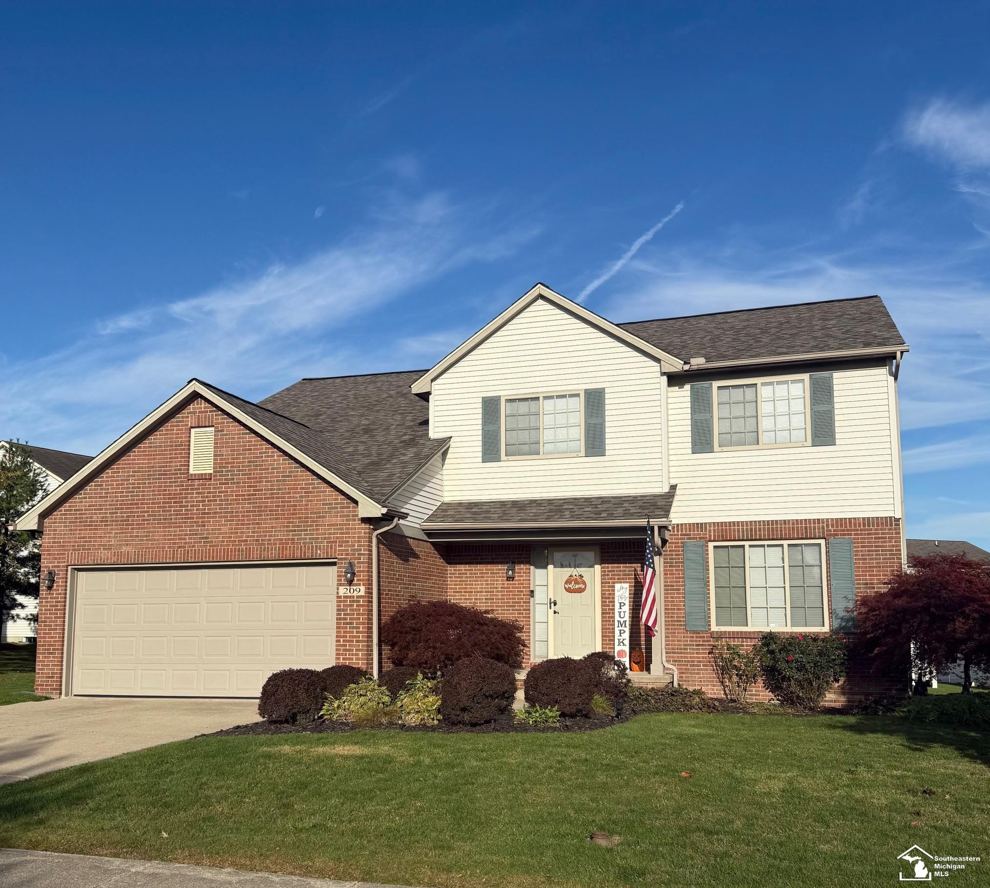 209 Caribou Run Street, Dundee, MI 48131 — front exterior