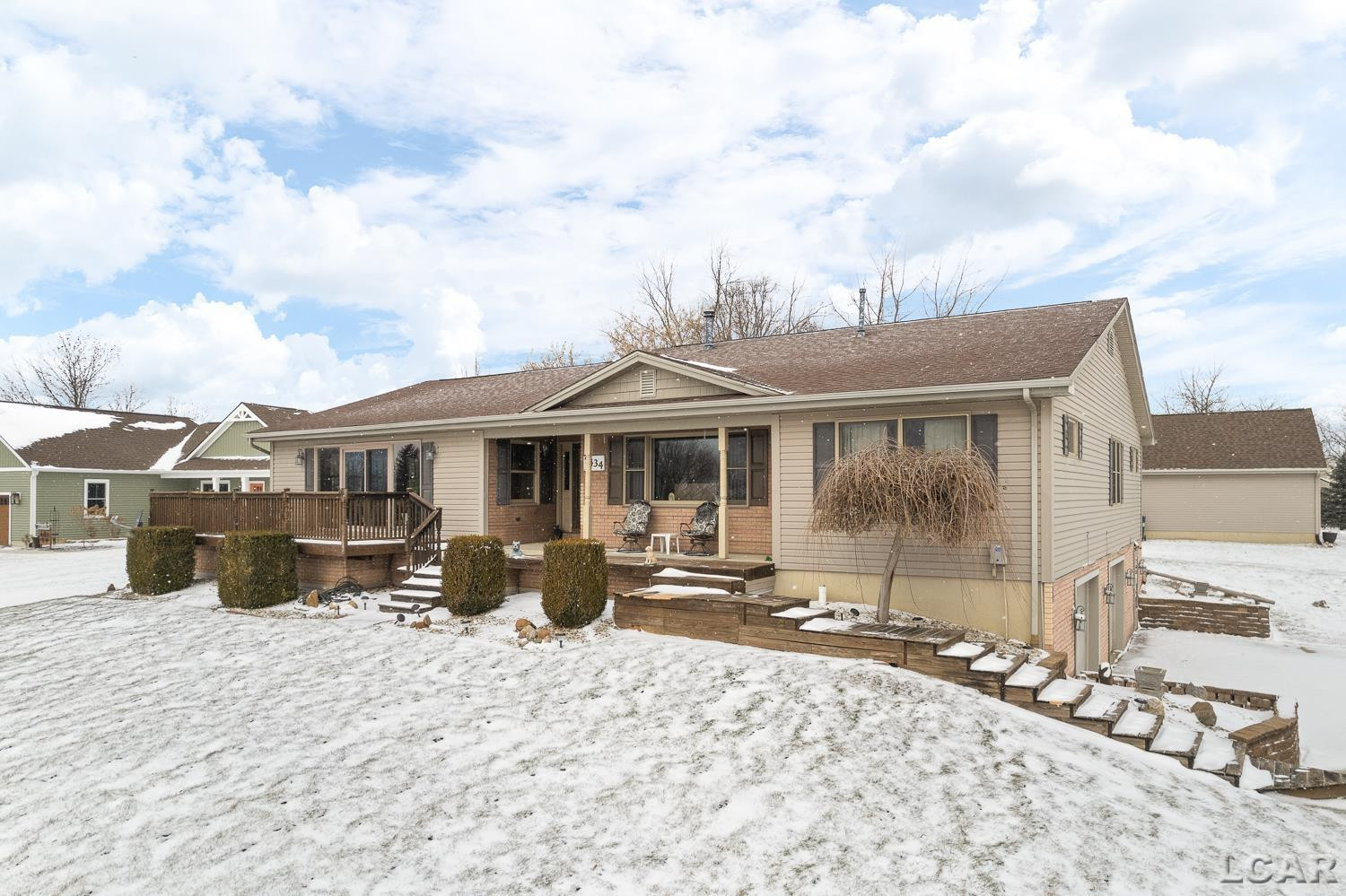7434 Kingsley Drive, Onsted, MI 49265 — front exterior