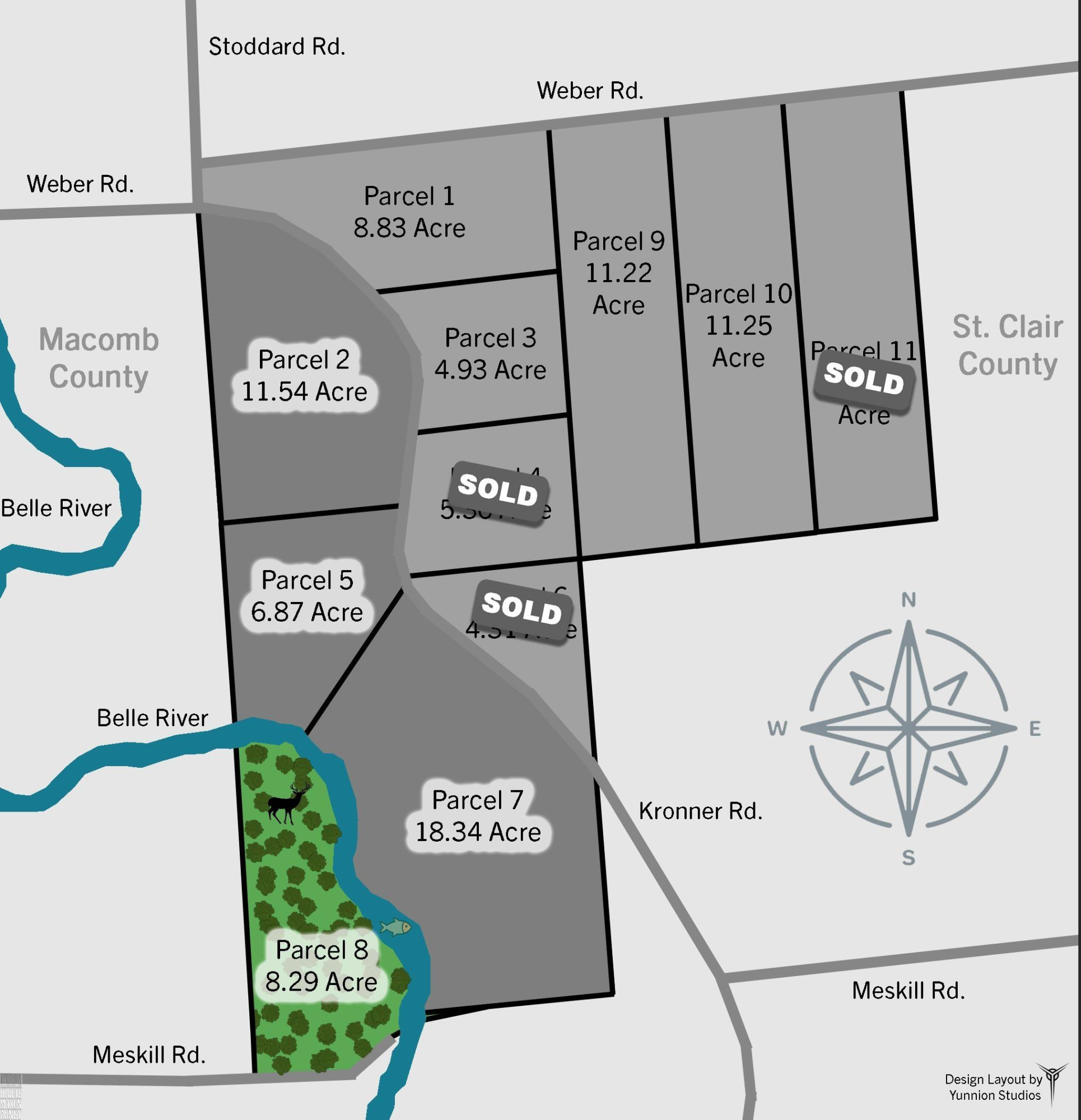 00 Meskill Rd, 4001 - 070, parcel 8 & 1001-000 Road, MI