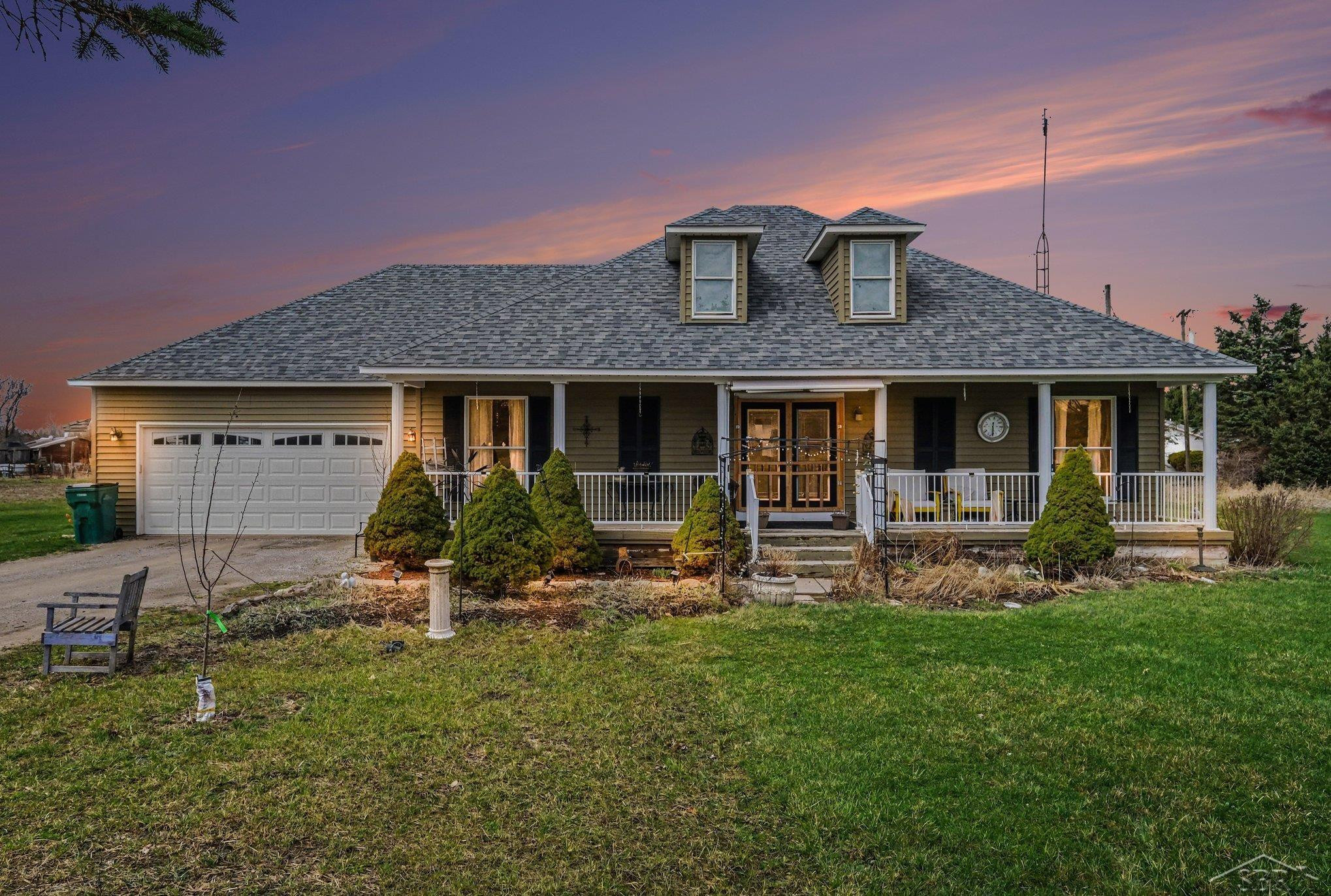 5898 Tody Road, MI — front exterior