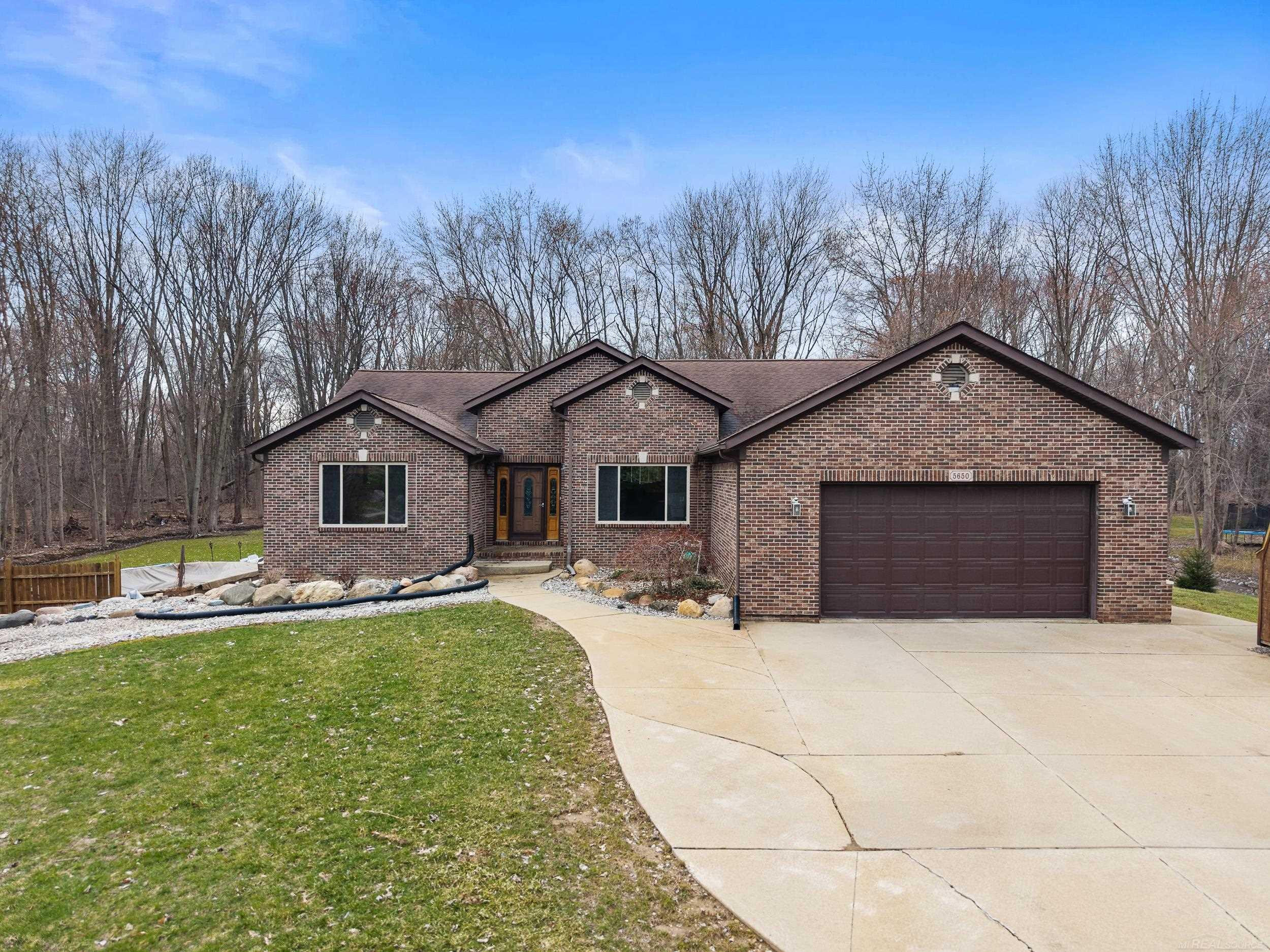 5650 Grace Lane, Almont, MI 48003 — front exterior