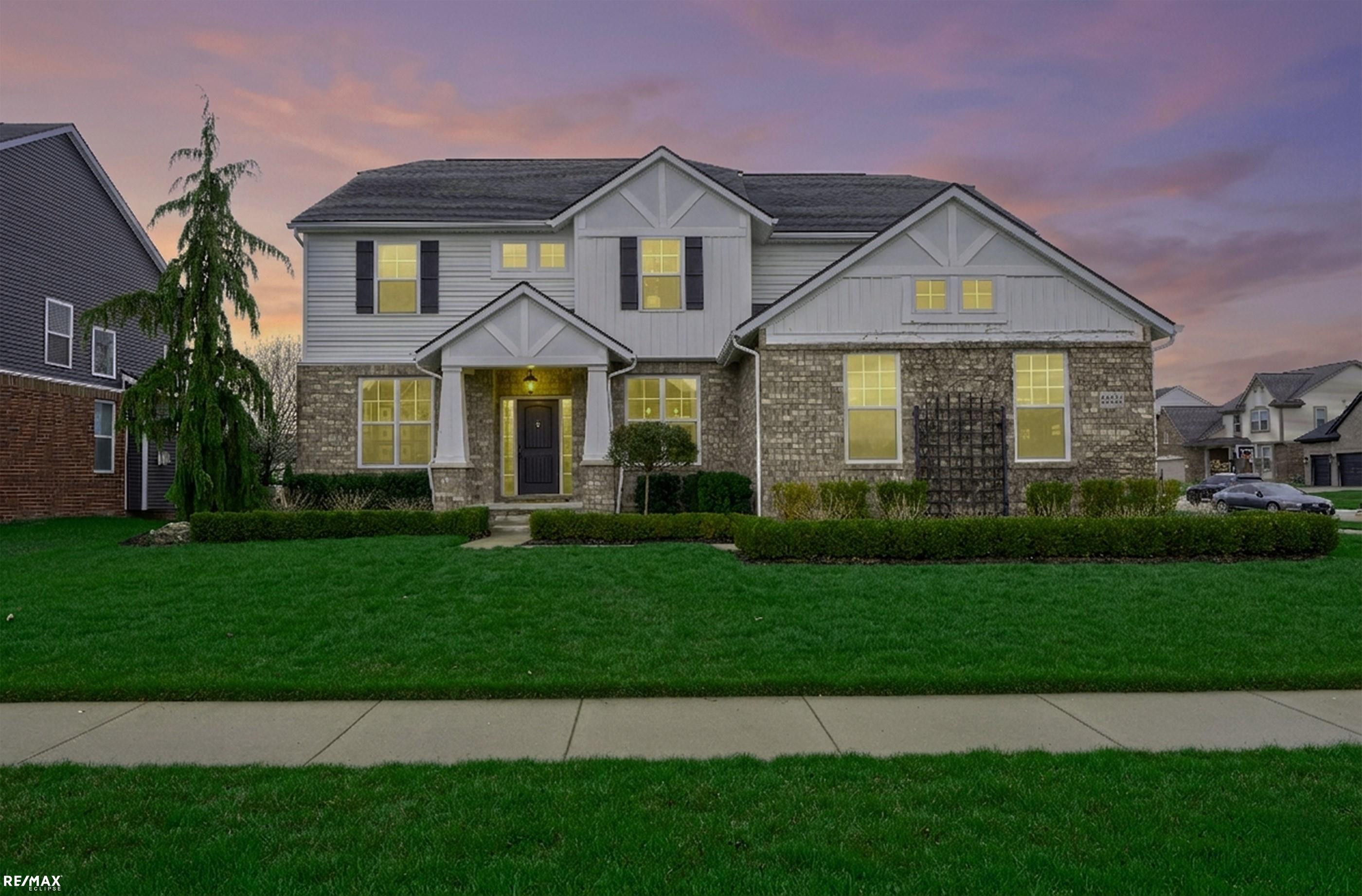 55553 Morgan Drive, Macomb, MI 48042 — front exterior