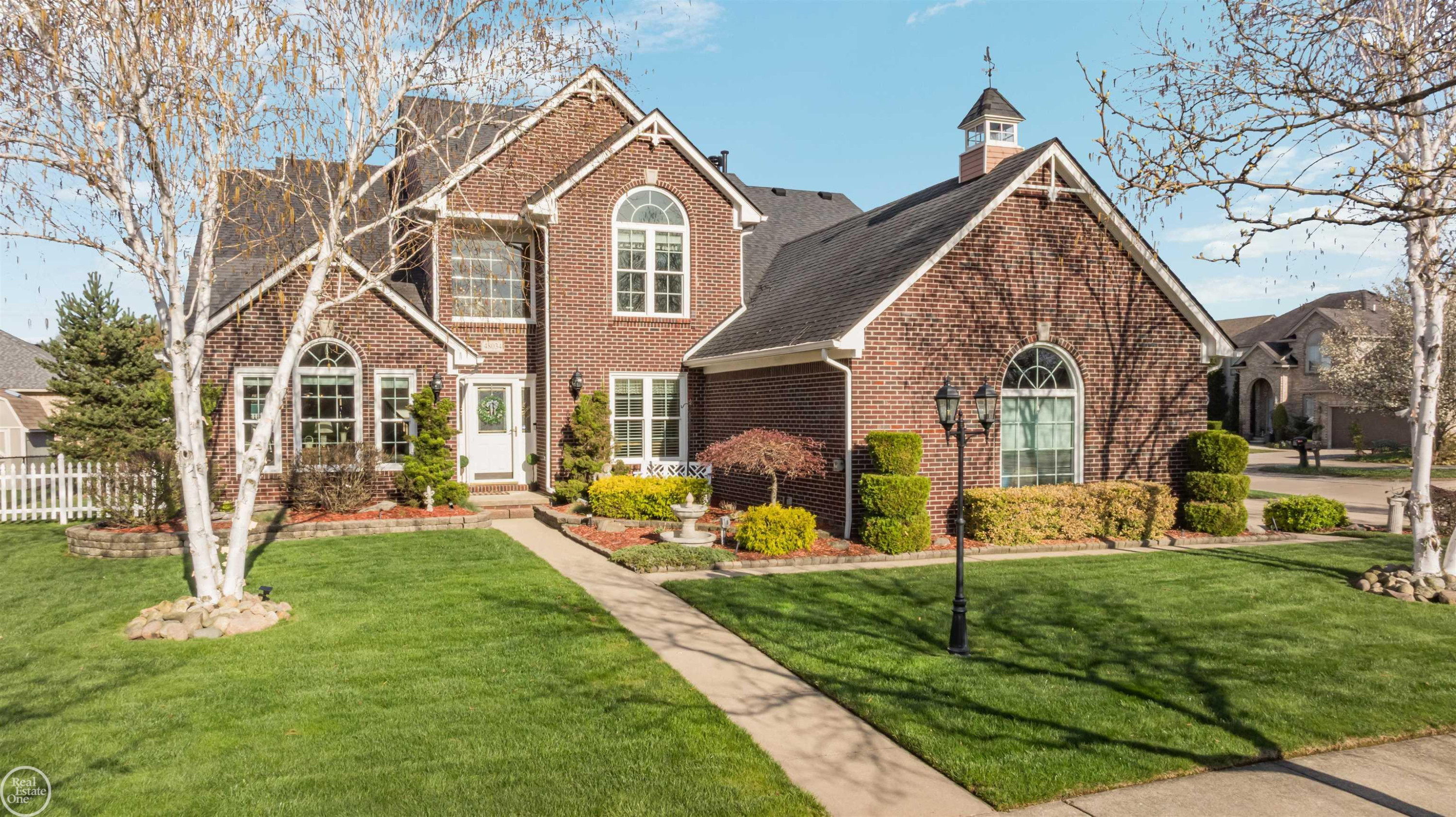 48034 Amanda Drive, Macomb, MI 48044 — front exterior