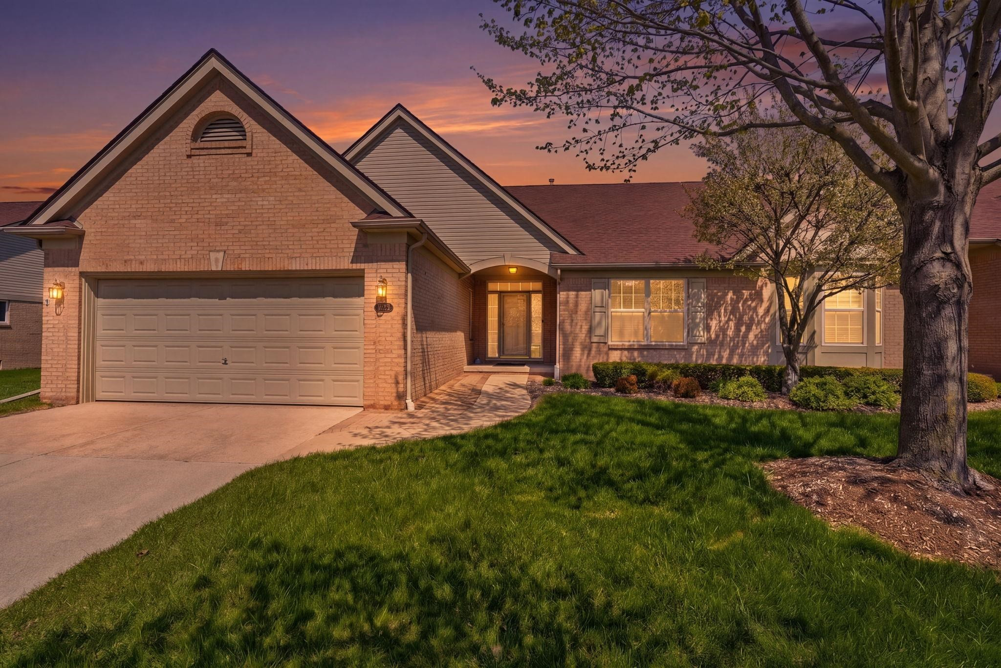 17233 Pond Drive, Clinton Twp, MI 48038 — front exterior