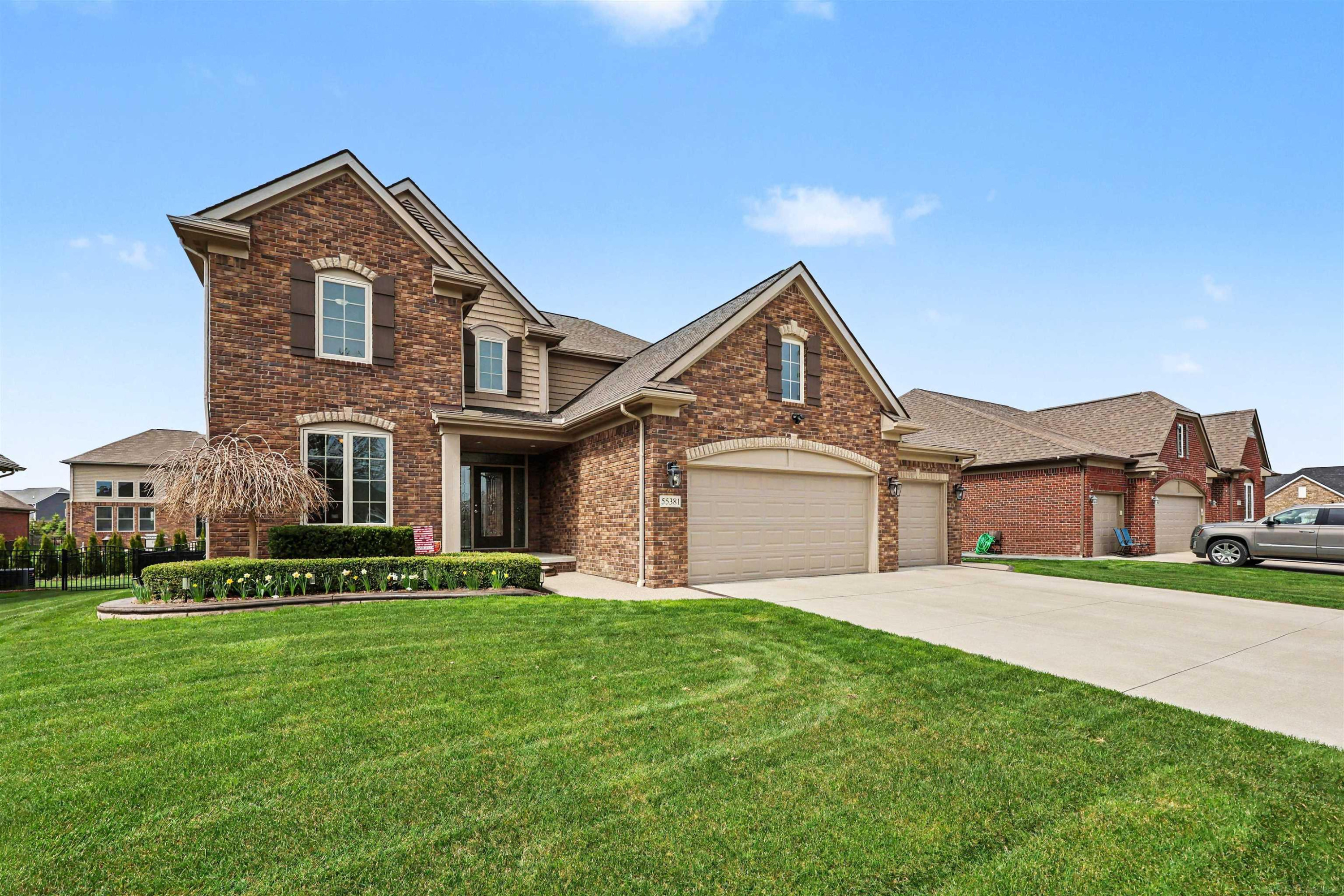 55381 Trevino Drive, Macomb, MI 48042 — front exterior