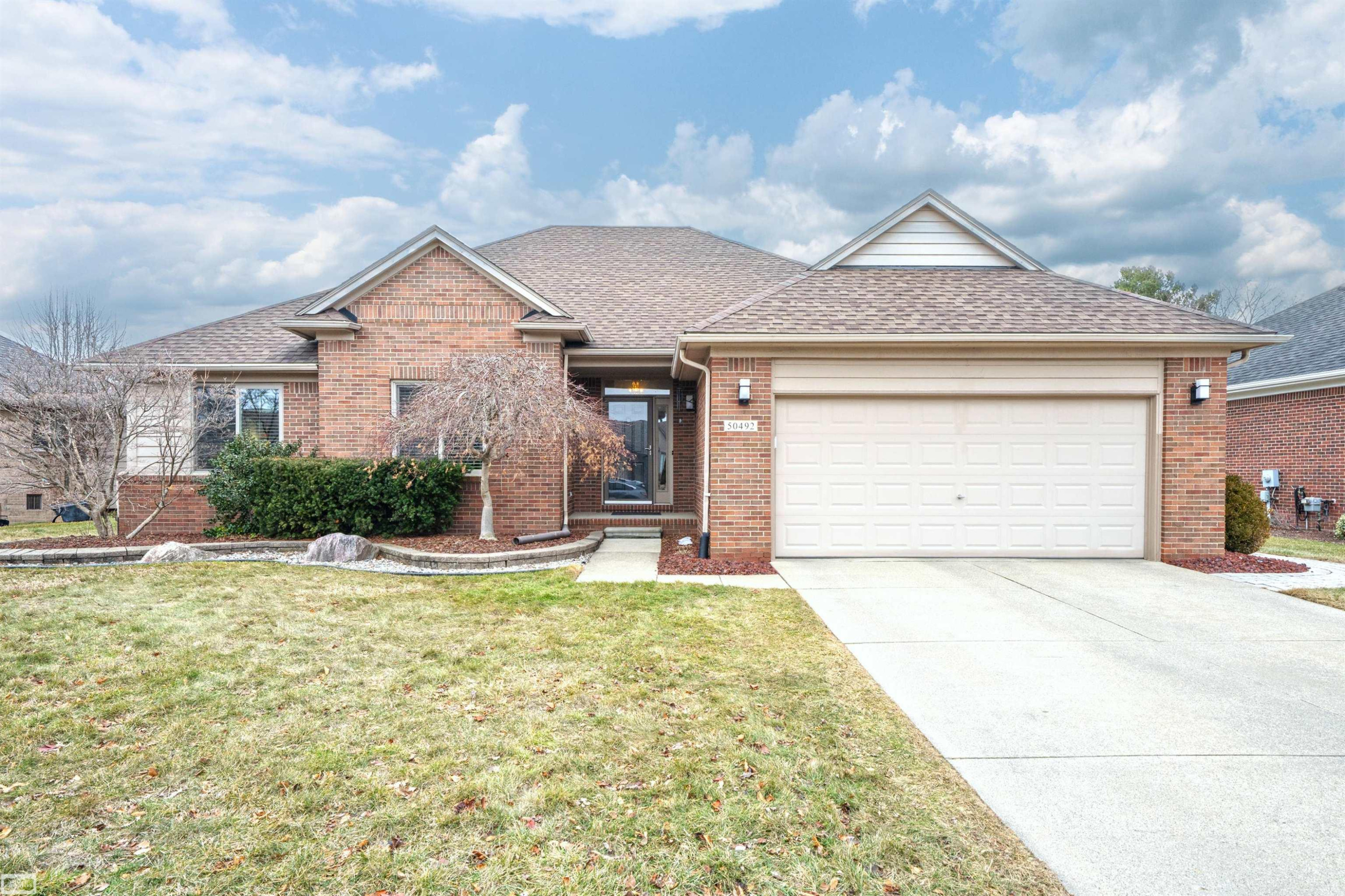 50492 Alden Drive, Macomb, MI 48044 — front exterior